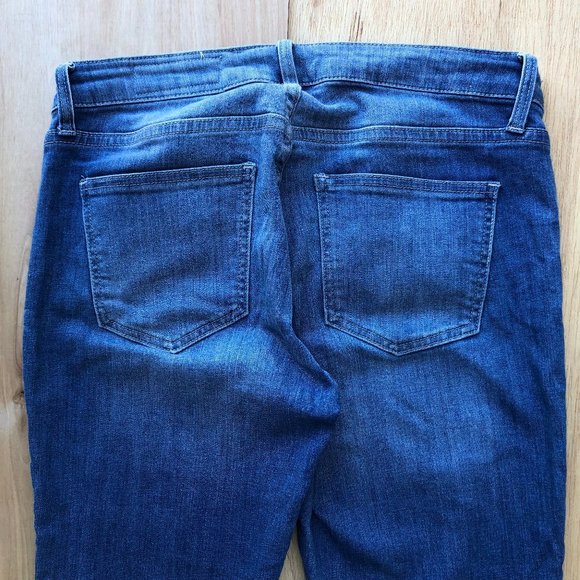 PISTOLA Women’s Destructed Medium Wash Mid Rise Zipper Hem STRETCHY Jeans 29 - Picture 7 of 9